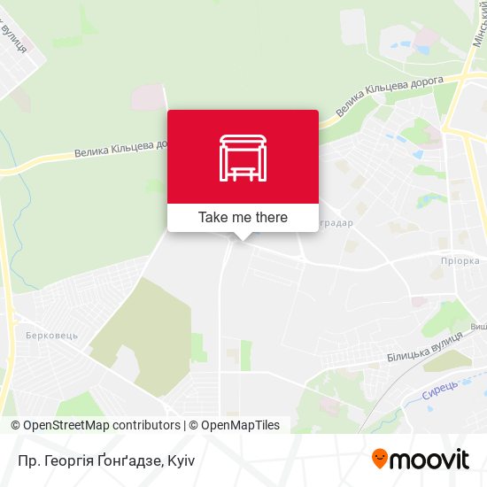 Карта Пр. Георгія Ґонґадзе