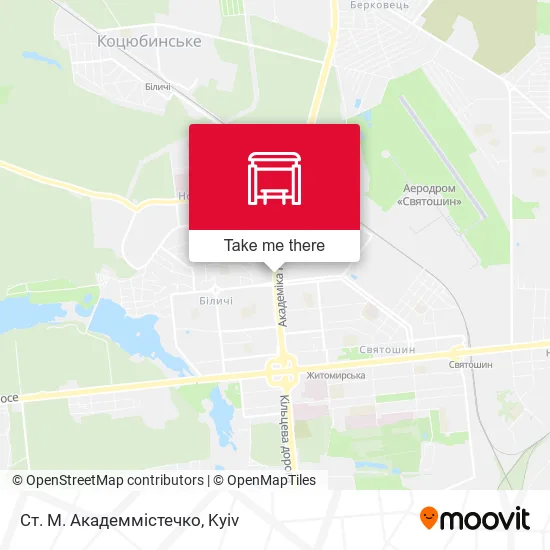 Карта Ст. М. Академмістечко