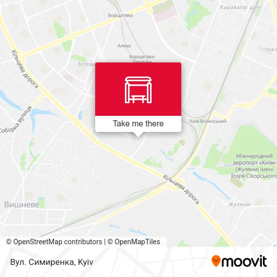 Карта Вул. Симиренка
