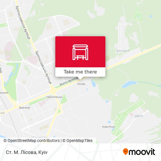 Ст. М. Лісова map