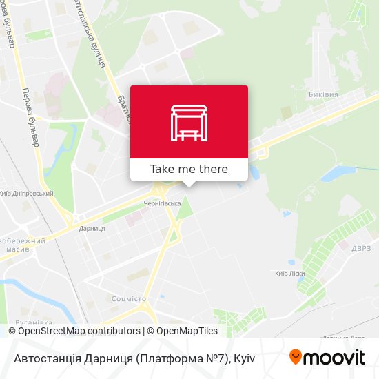 Автостанція Дарниця (Платформа №7) map