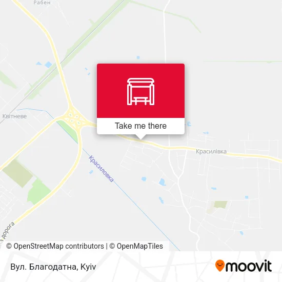Карта Вул. Благодатна