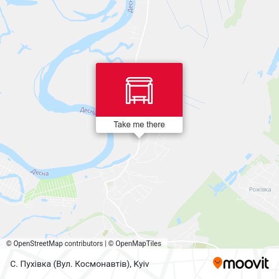 Карта С. Пухівка (Вул. Космонавтів)