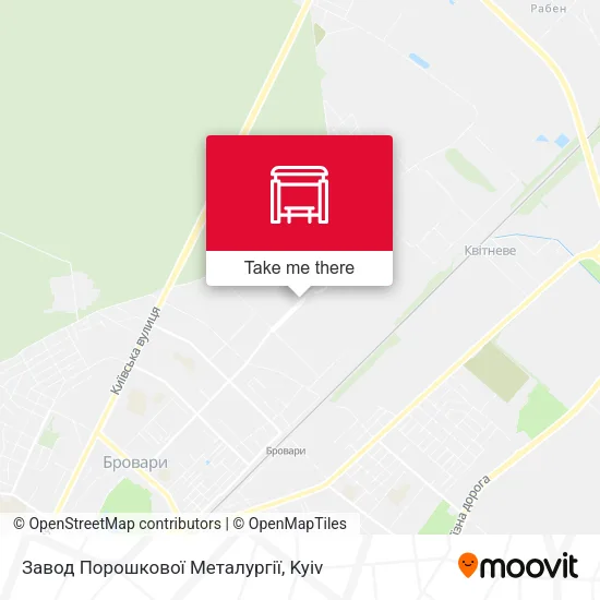 Карта Завод Порошкової Металургії