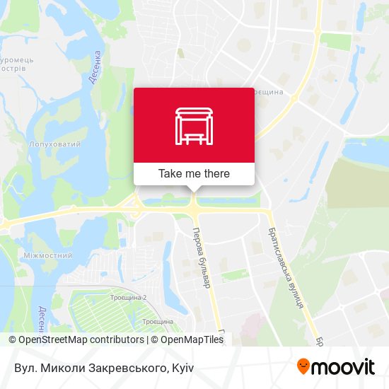 Вул. Миколи Закревського map