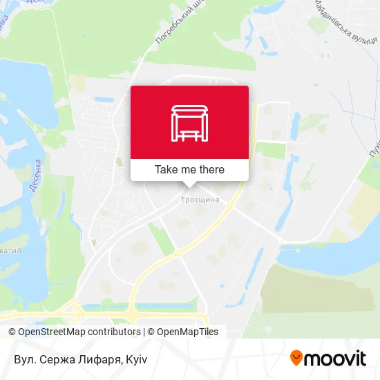 Карта Вул. Сержа Лифаря