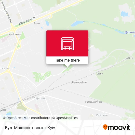 Карта Вул. Машиністівська