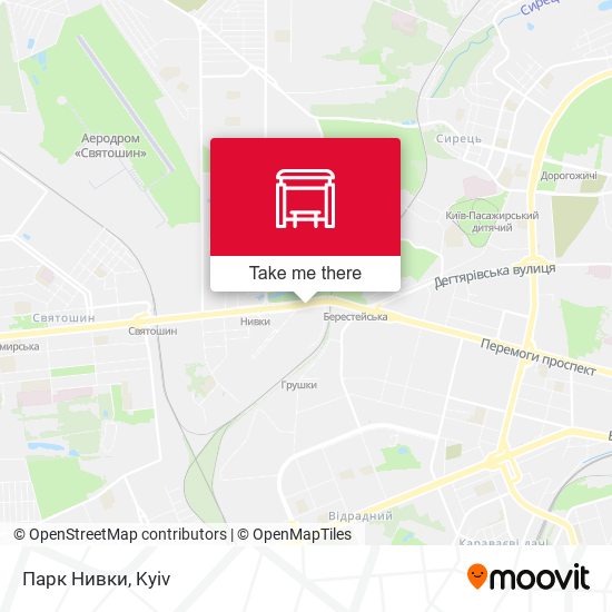 Карта Парк Нивки