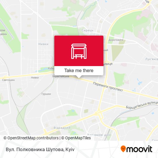 Вул. Полковника Шутова map