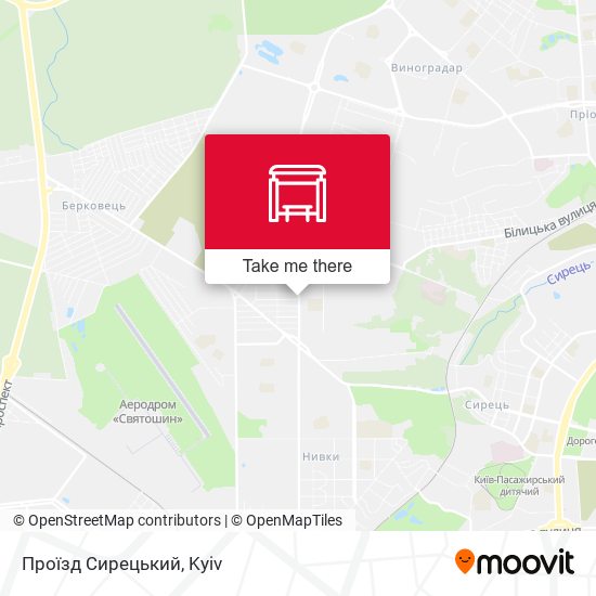 Проїзд Сирецький map