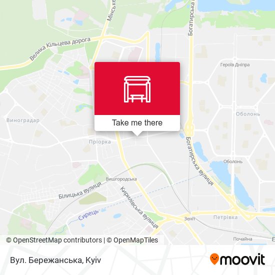 Вул. Бережанська map