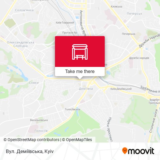 Вул. Деміївська map