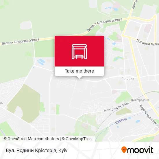 Карта Вул. Родини Крістерів