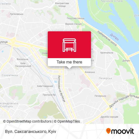 Вул. Саксаганського map