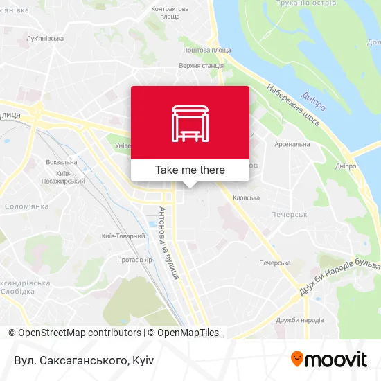 Карта Вул. Саксаганського