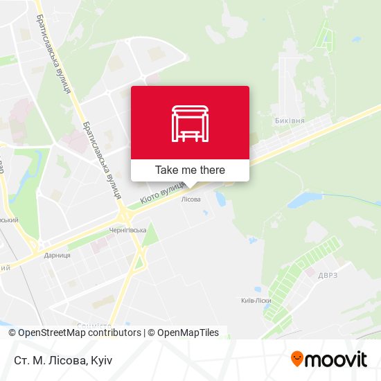 Ст. М. Лісова map