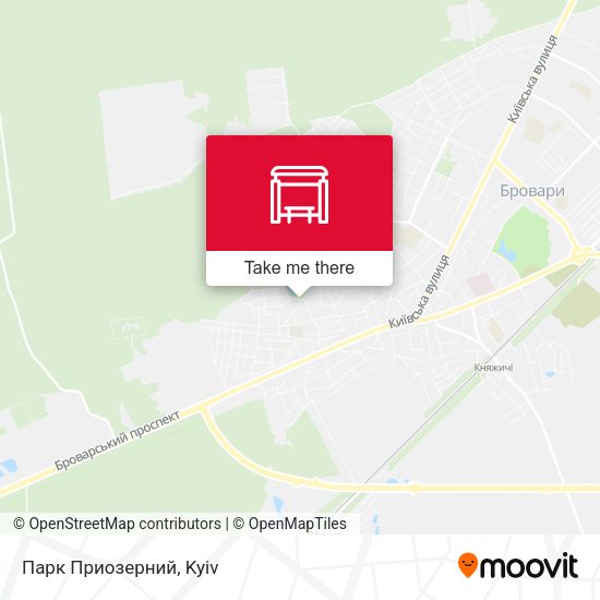 Карта Парк Приозерний