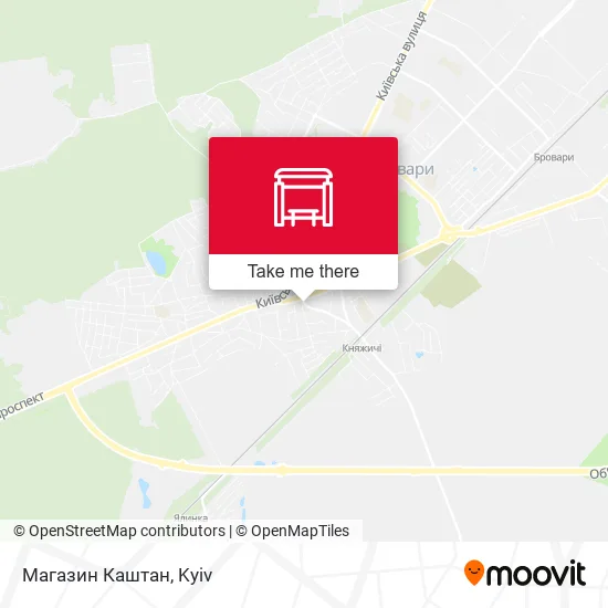 Карта Магазин Каштан