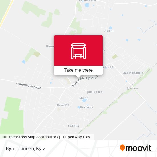 Карта Вул. Січнева