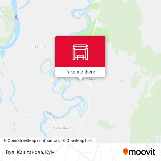 Вул. Каштанова map