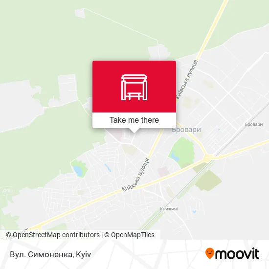 Вул. Симоненка map
