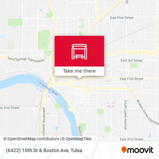 (6422) 10th St & Boston Ave map