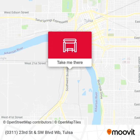 (0311) 23rd St & SW Blvd Wb map