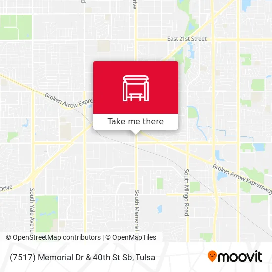 (7517) Memorial Dr & 40th St Sb map