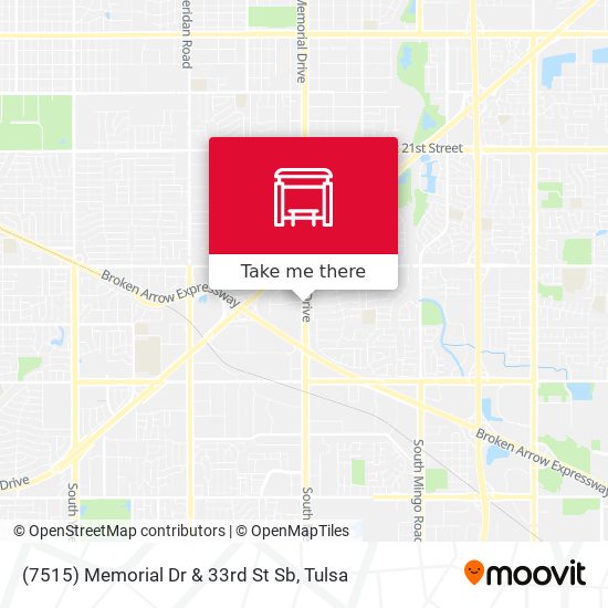 (7515) Memorial Dr & 33rd St Sb map