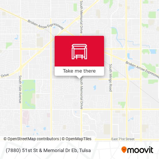 (7880) 51st St & Memorial Dr Eb map