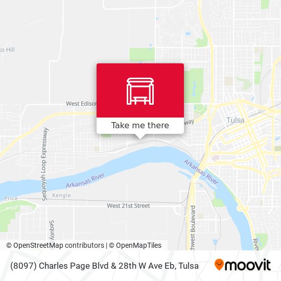 (8097) Charles Page Blvd & 28th W Ave Eb map
