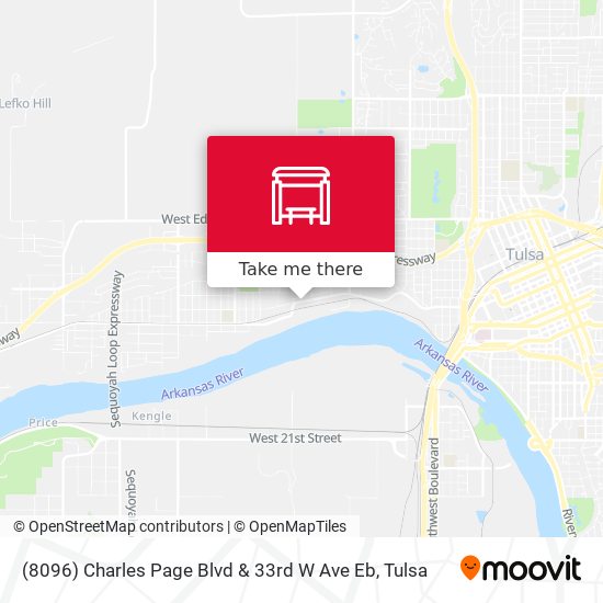 (8096) Charles Page Blvd & 33rd W Ave Eb map
