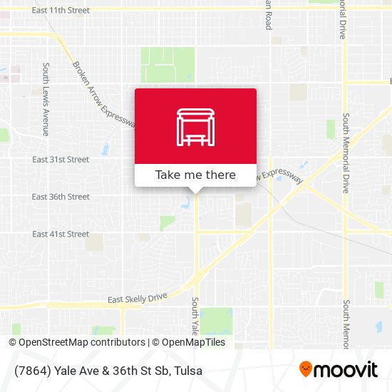 (7864) Yale Ave & 36th St Sb map