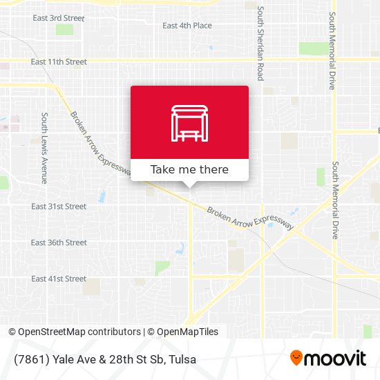 (7861) Yale Ave & 28th St Sb map