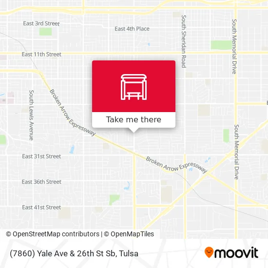 Mapa de (7860) Yale Ave & 26th St Sb