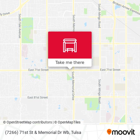 (7266) 71st St & Memorial Dr Wb map