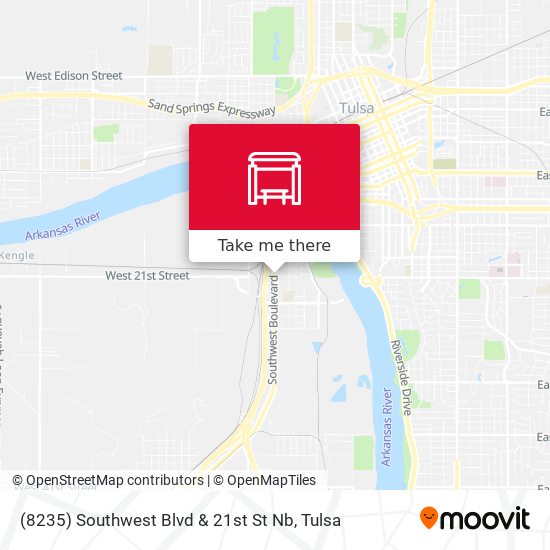 (8235) Southwest Blvd & 21st St Nb map