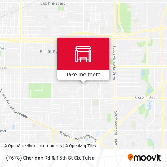 (7678) Sheridan Rd & 15th St Sb map