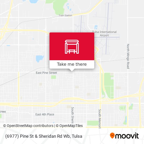 (6977) Pine St & Sheridan Rd Wb map
