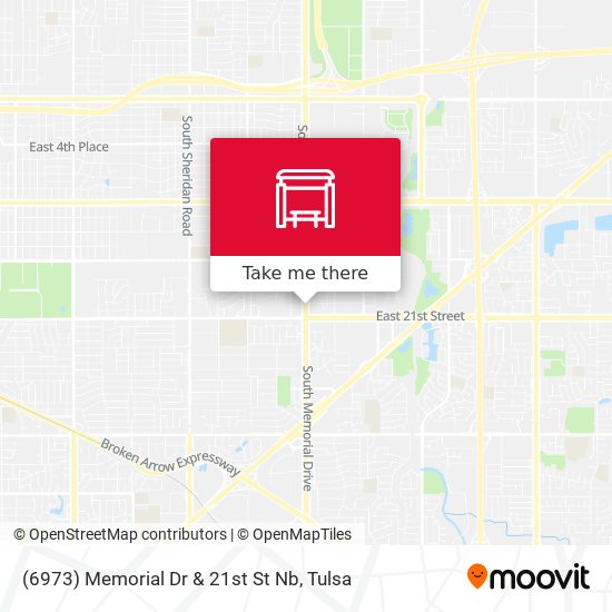 (6973) Memorial Dr & 21st St Nb map