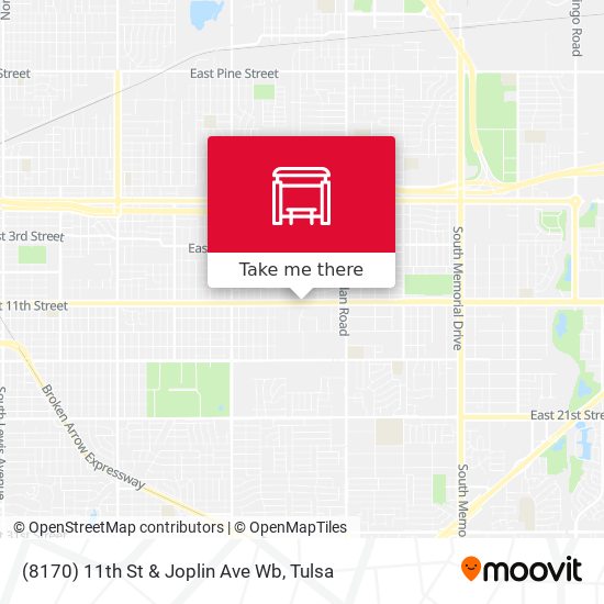 (8170) 11th St & Joplin Ave Wb map