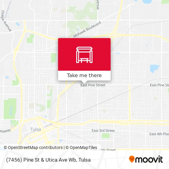 Mapa de (7456) Pine St & Utica Ave Wb