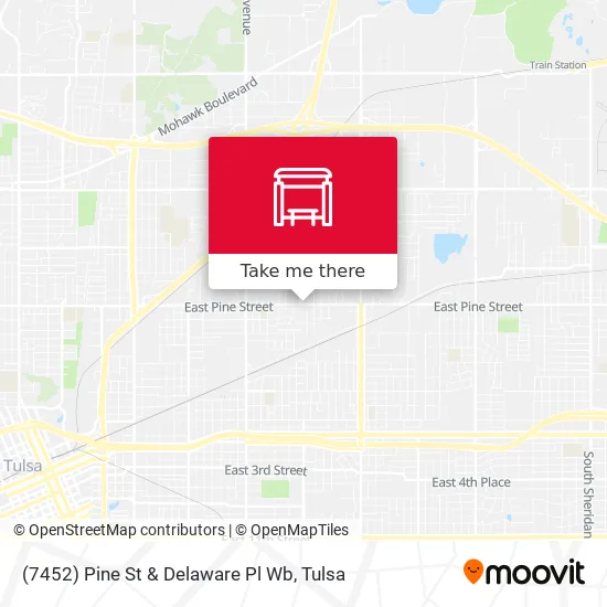 Mapa de (7452) Pine St & Delaware Pl Wb