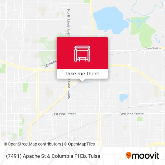 Mapa de (7491) Apache St & Columbia Pl Eb