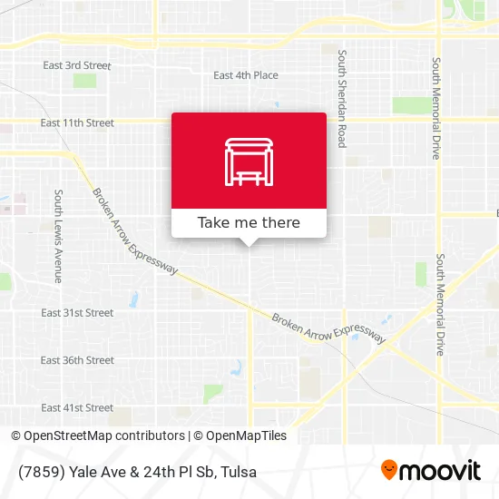 Mapa de (7859) Yale Ave & 24th Pl Sb