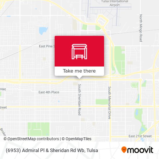 (6953) Admiral Pl & Sheridan Rd Wb map