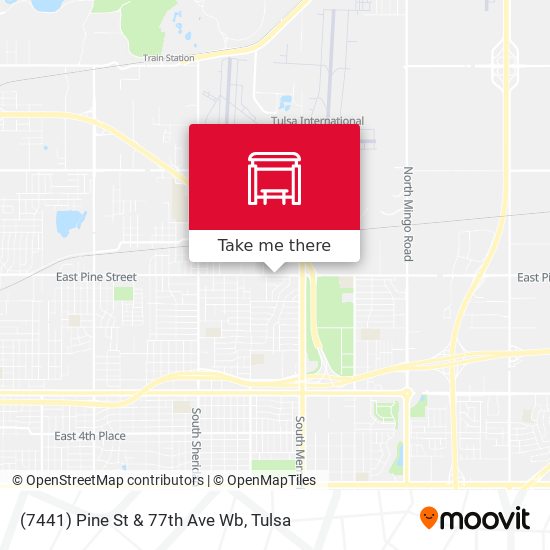 (7441) Pine St & 77th Ave Wb map