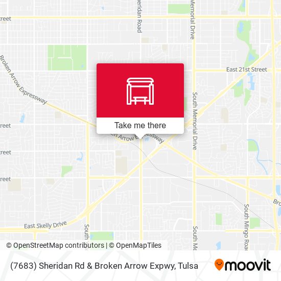 (7683) Sheridan Rd & Broken Arrow Expwy map
