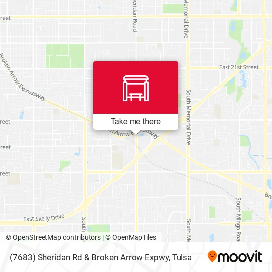 Mapa de (7683) Sheridan Rd & Broken Arrow Expwy