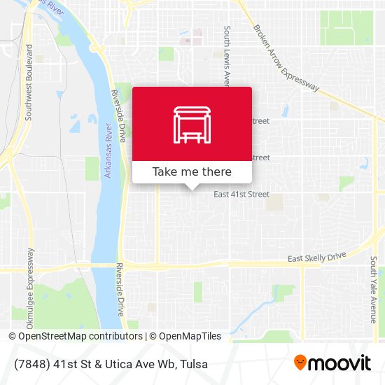 (7848) 41st St & Utica Ave Wb map